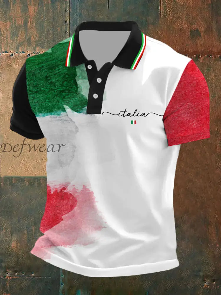 Polo italiana uomo Nero / S