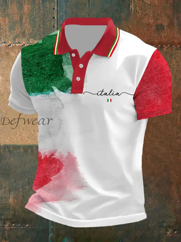 Polo italiana uomo Rosso / S