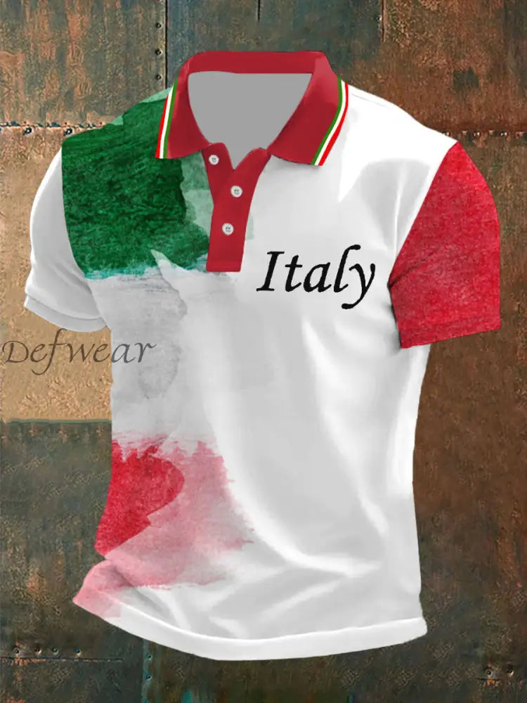 Polo italiana uomo Rosso / S