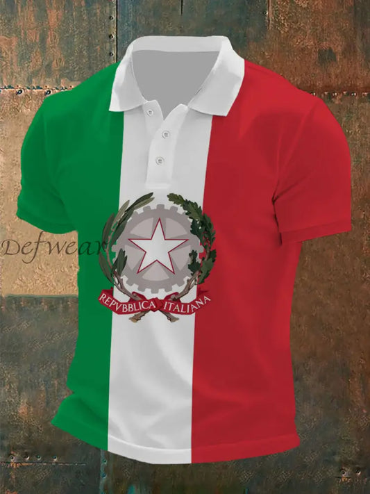 Polo maschile Patriot italiano come immagine / S
