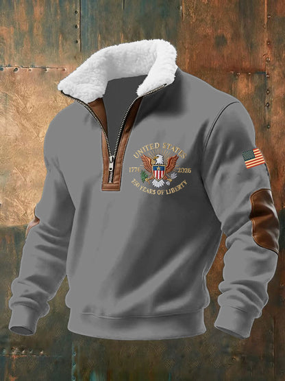 Men's United States 250 Years Printed Casual Top