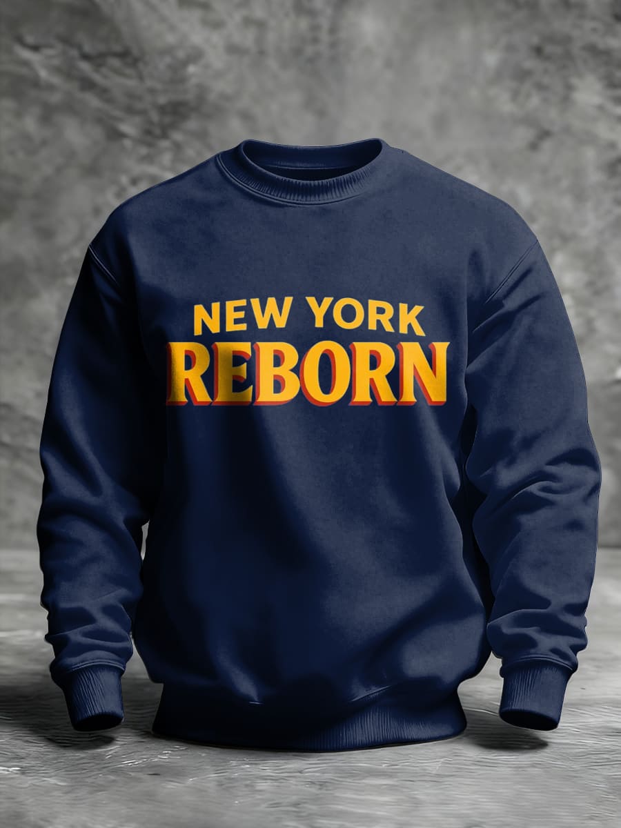 Men's Zohran for NYC New York Mayor Printed Crew Neck Sweatshirt