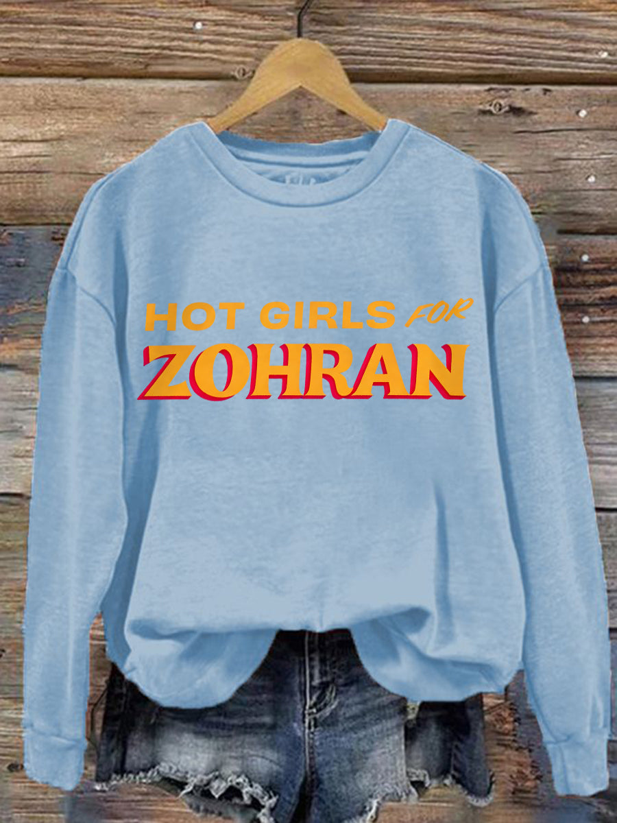 Women's Zohran for NYC New York Mayor Printed Sweatshirt