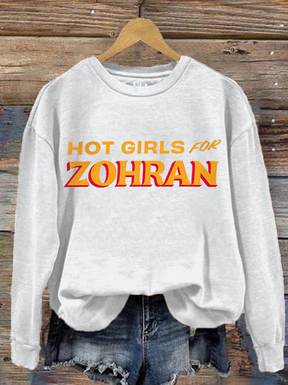 Women's Zohran for NYC New York Mayor Printed Sweatshirt