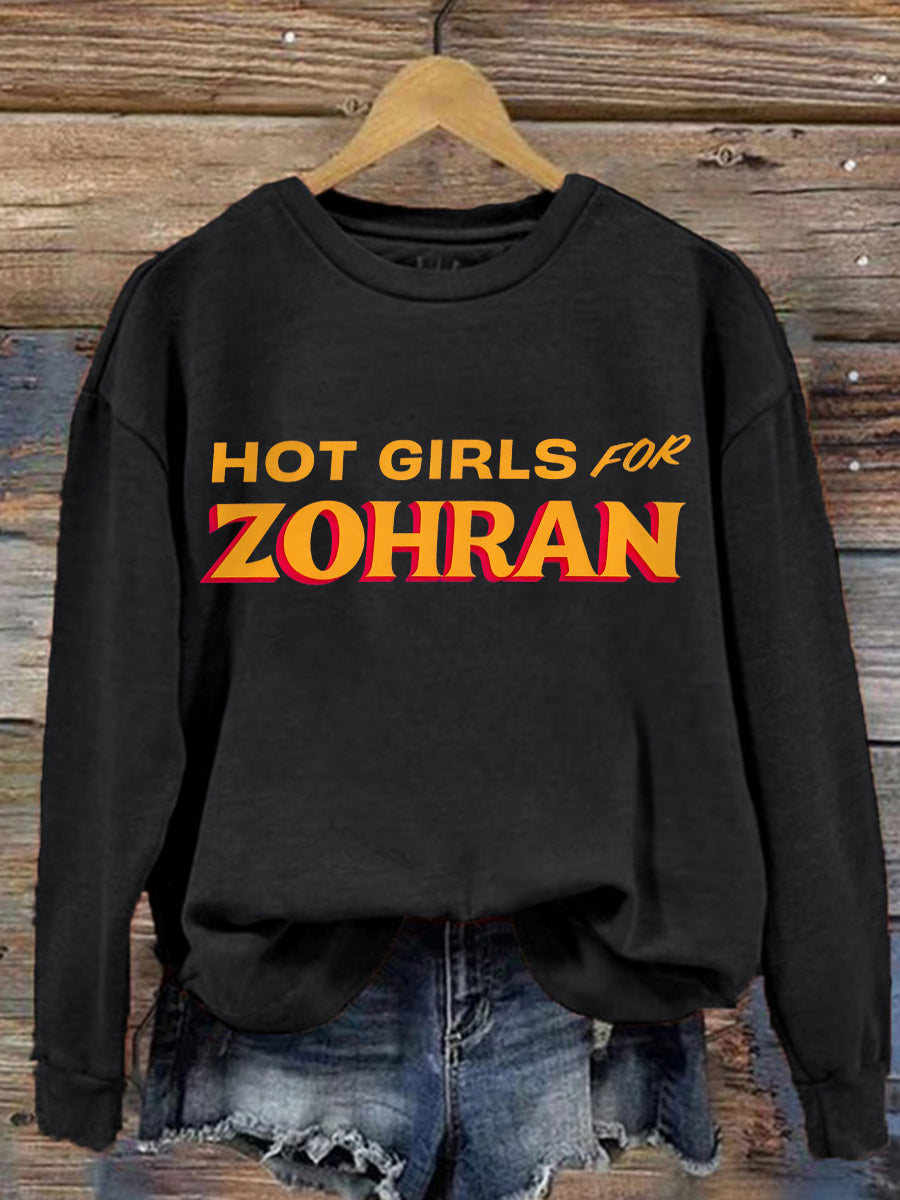 Women's Zohran for NYC New York Mayor Printed Sweatshirt