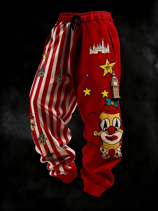 Cologne Carnival Clown Print Freizeit hosen für Herren