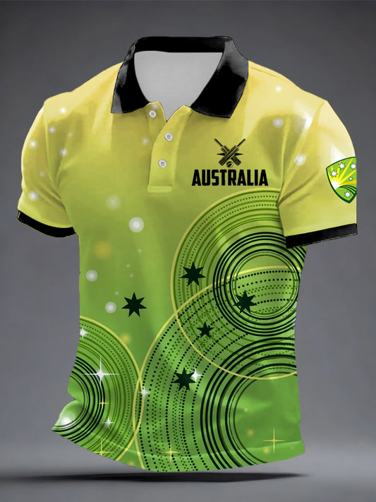 Men's Australia Cricket Printed Shirt