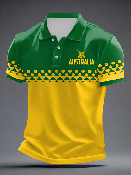 Men's Australia Cricket Printed Shirt