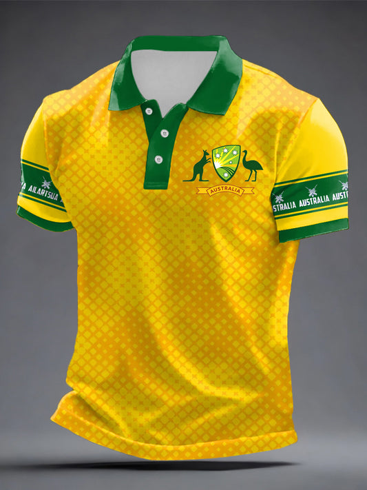Men's Australia Cricket Printed Shirt