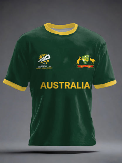 Men's Australia Cricket Printed Shirt