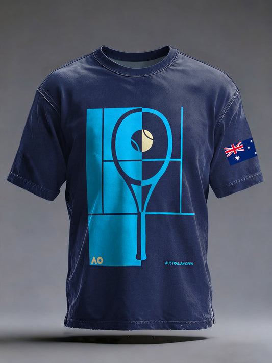Men's Australian Open For Tennis Lover Short Sleeve T-shirt
