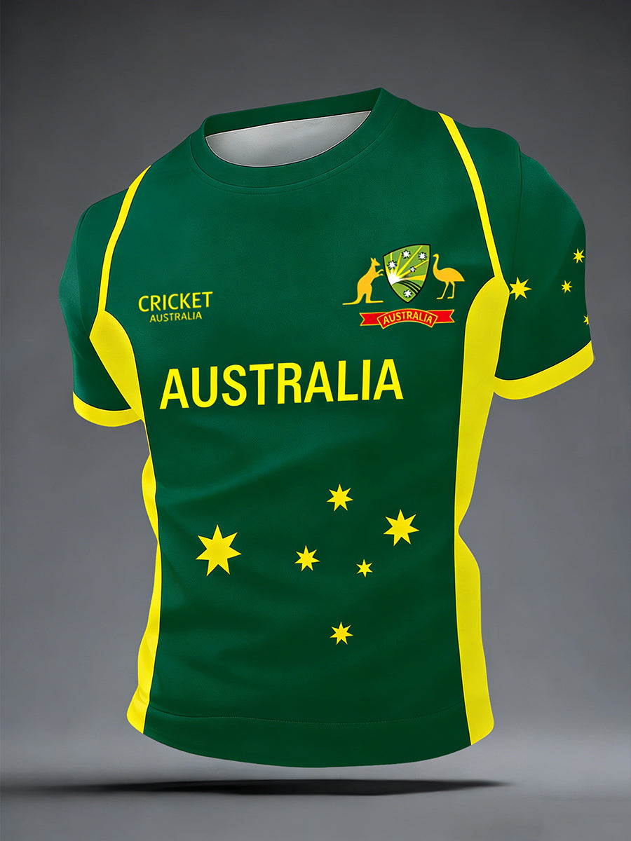 Men's Australian Cricket short sleeves t-shirt