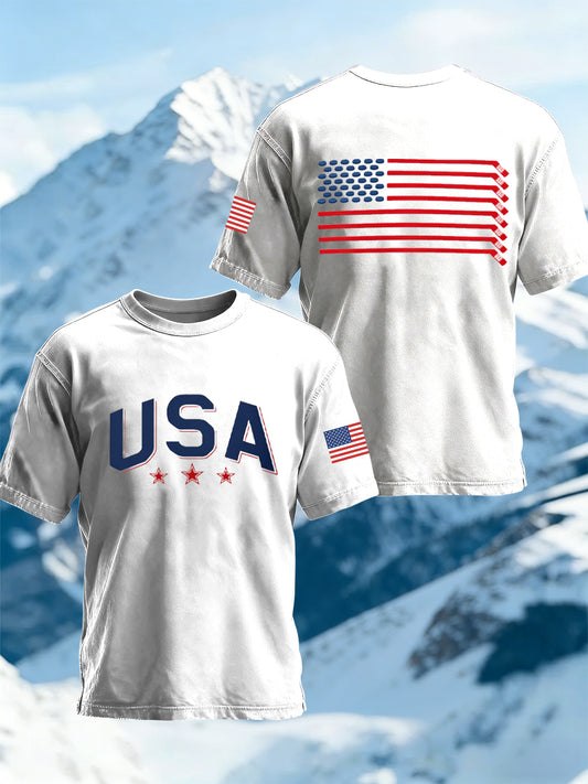 Men's USA Winter Sports 2026 Printed T-shirt