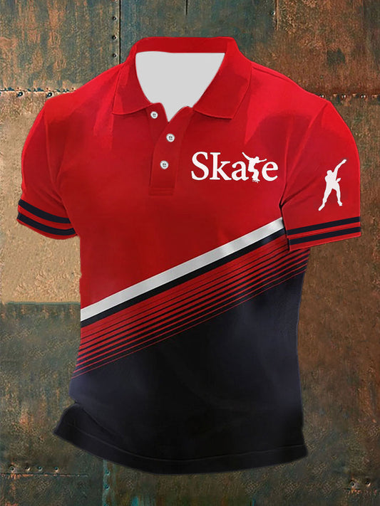 Men's Winter Sports 2026 Skating Printed Shirt