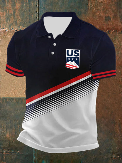 Men's Winter Sports 2026 Ski Printed Shirt