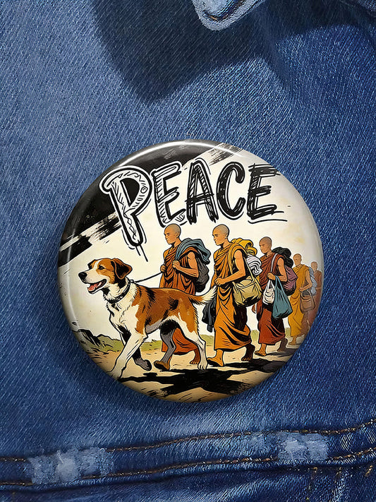 Walk For Peace Print Pins