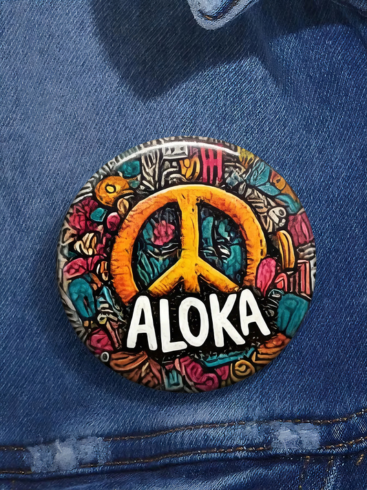 Walk For Peace Print Pins