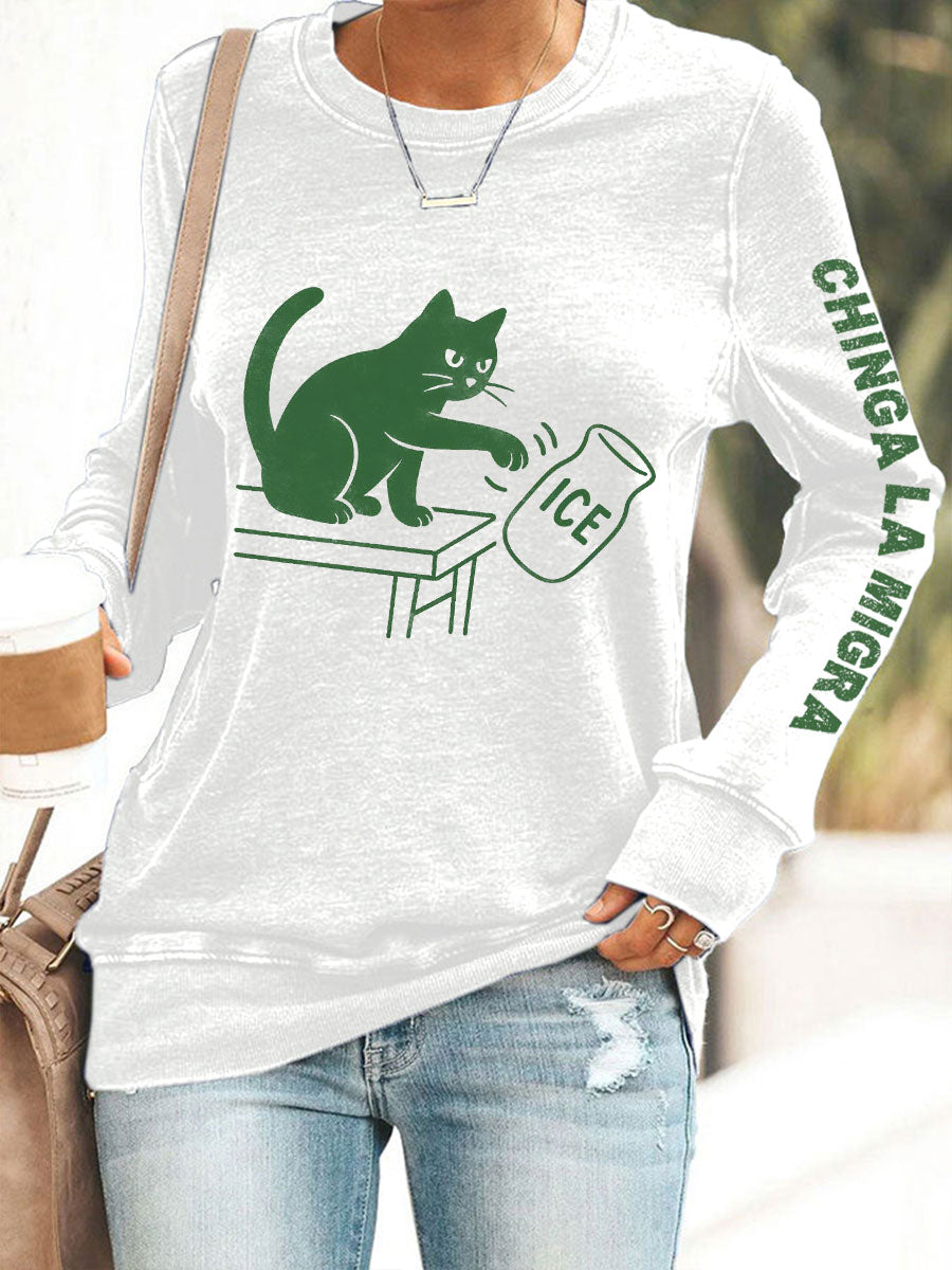 Women's Chinga La Migra sweatshirts