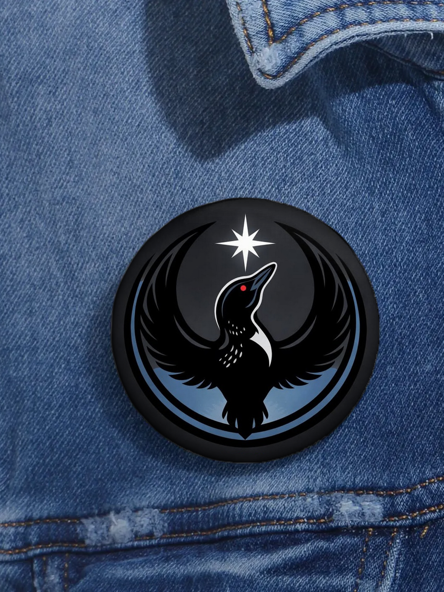 Unisex Anti-ICE Minnesota Loon Flag Brooch