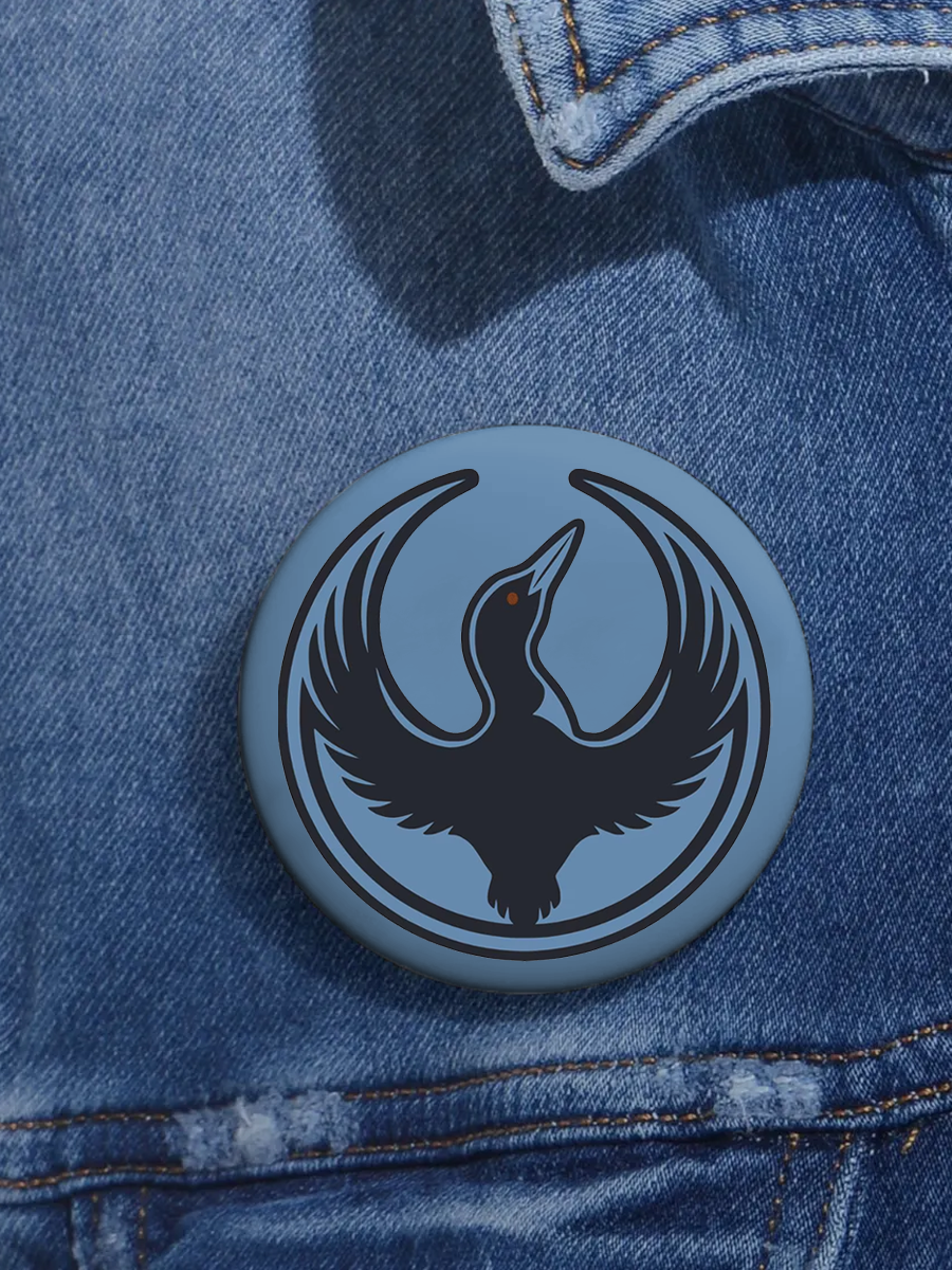 Unisex Anti-ICE Minnesota Loon Flag Brooch