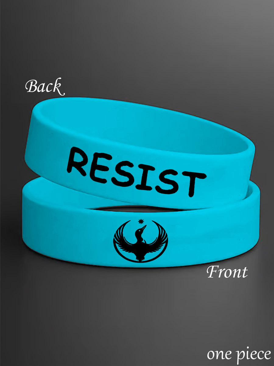 Resist Printed Wristband
