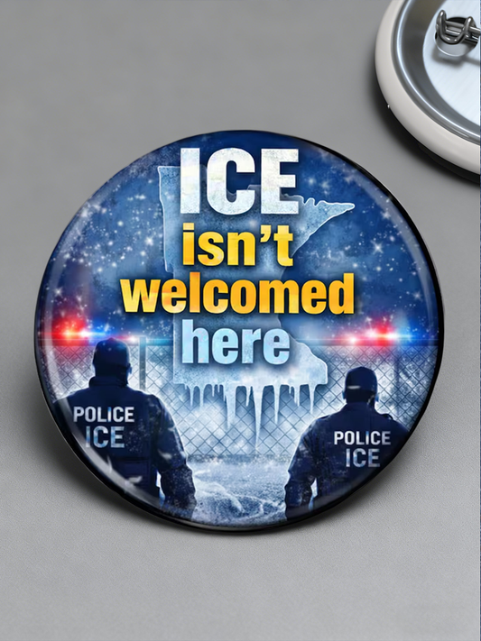 Unisex Anti-ICE Minnesota Brooch
