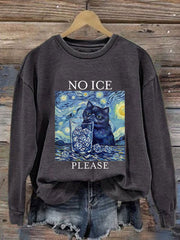 Women's NO ICE Printed Casual Sweatshirt