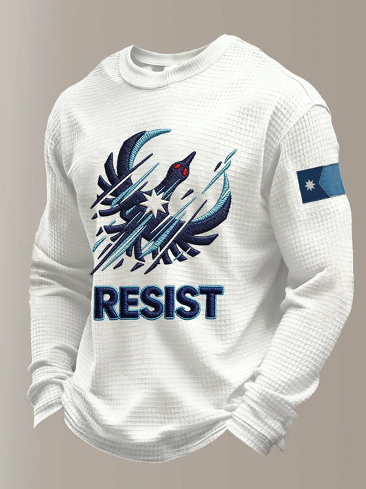 Men's Minnesota Resist Printed Waffle Long Sleeve Sweatshirt