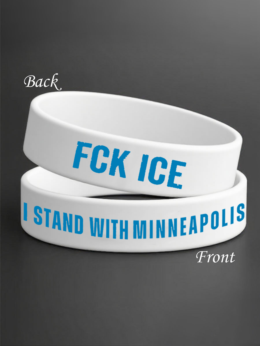 Unisex I Stand With Minneapolis Fck Ice Wristband