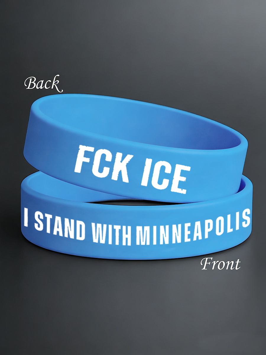 Unisex I Stand With Minneapolis Fck Ice Wristband