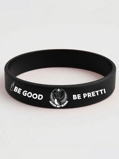 Justice Not Silence Be Good Be Pretti Resist Wristband