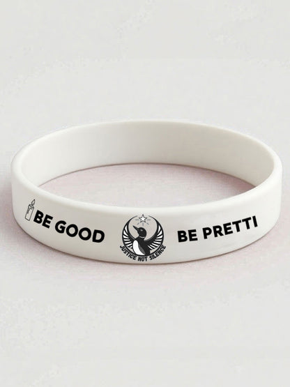 Justice Not Silence Be Good Be Pretti Resist Wristband