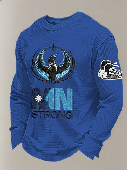 Men's Minnesota Resist ICE Minnesota Strong Waffle Long Sleeve T-Shirt