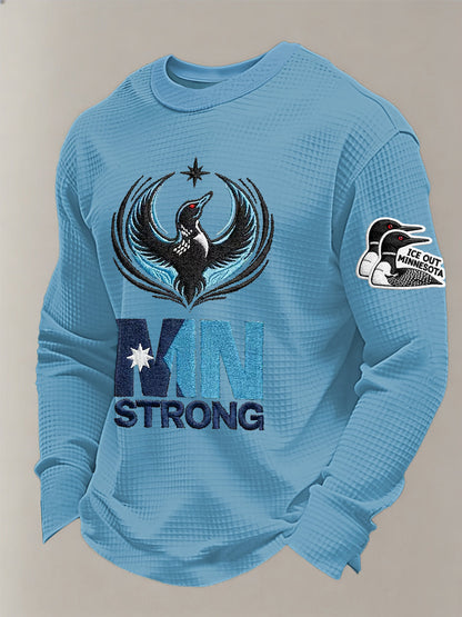 Men's Minnesota Resist ICE Minnesota Strong Waffle Long Sleeve T-Shirt