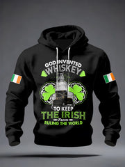 Men's Irish Whiskey Printed Hoodie