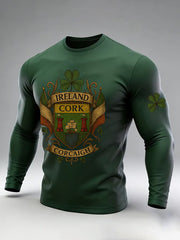 Men's St. Patrick's Day Printed Long-Sleeve T-Shirt