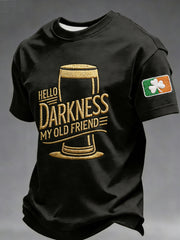 Men's Hello Darkness My Old Friend  T-shirt