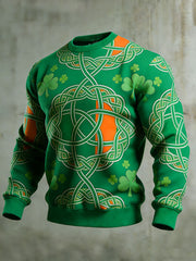 Men's Vintage St. Patrick's Day Printed Sweatshirt