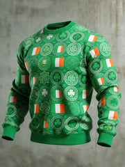 Men's Vintage St. Patrick's Day Printed Sweatshirt