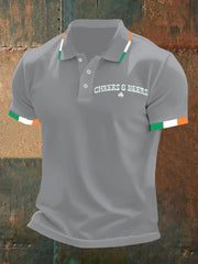 Men's St. Patrick's Day Cheers Beers Printed Shirt