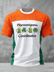 Men's Shenanigans Coordinator St Patricks Day Short Sleeves T-shirt
