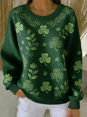 Women's St. Patrick's Day Print Casual Sweatshirt