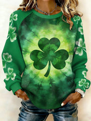 Women's Vintage St. Patrick's Day Printed Sweatshirt