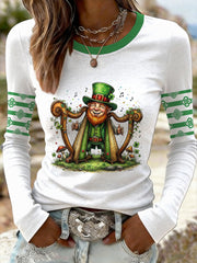 Women's Vintage St. Patrick's Day Printed Sweatshirt