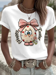 Women's Adorable Easter Egg 3D Print Casual T-Shirt