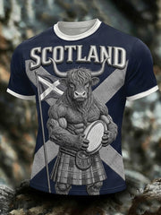 Men's Scotland Rugby Lover Printed T-shirt