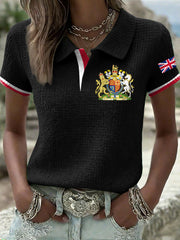 Women's UK Printed Short Sleeves Shirt