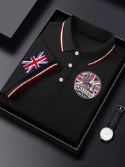 Men's Vintage England Flag Lion British Proud Casual Shirt