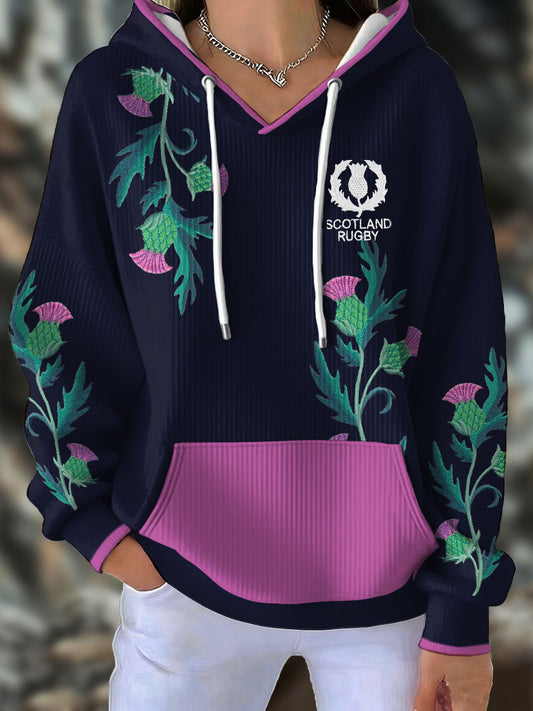 Women's Scotland Rugby Lover Printed Hoodie