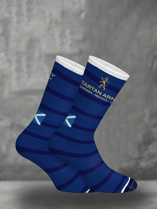 Scotland Football Lover Tartan Army Printed Socks
